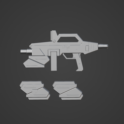 preview_6.png STL-Datei AOZ Hazel Gewehr・Design für 3D-Drucker zum herunterladen