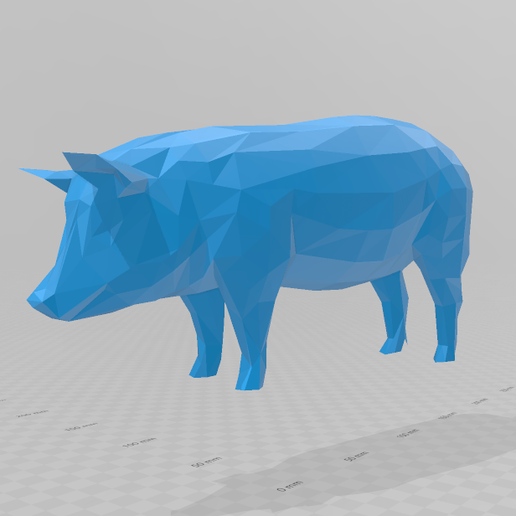 PIG LOW POLY 3D model