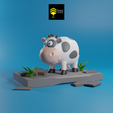 bO_RENDER_8.png STL-Datei Niedliche Kuh - bereit für 3D-Druck・3D-druckbare Vorlage zum herunterladen