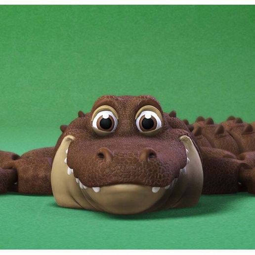 🐊 Flexi Crocodile・ 3D File for 3D printing・Cults