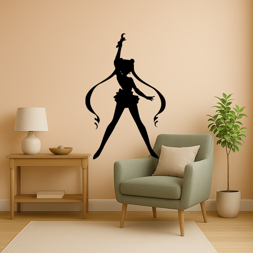 Sailor Moon - A Magical Girls Hair Flowing In The