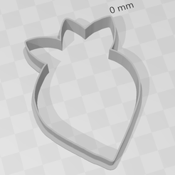 Fresa.png Strawberry Silhouette Cookie Cutter / Strawberry Silhouette Cookie Cutter