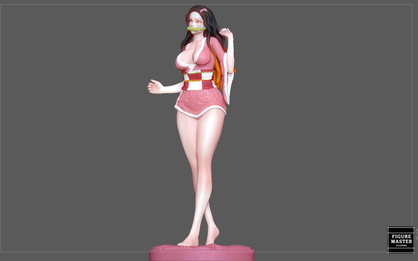 18.jpg Fichier 3D NEZUKO ADULT demon slayer kimetsu no yaiba SEXY GIRL WOMAN LINGERIE ANIME modèle d'impression 3D・Design pour impression 3D à télécharger, figuremasteracademy