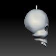 011.jpg 骷髅吊坠 3D 打印模型