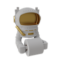 Paper0001.png Astronaut Paper Holder Toilet