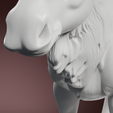 004_detail.png Bull Moose Statue STL – Realistic Stone Sculpture 3D Print for Wildlife Collectors