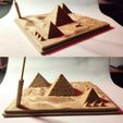 6.jpg GIZA - Pyramids Diorama - Incense stick holder