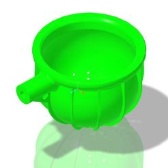 Capture.jpg Free STL file Fishing bait cup - large volume V2・3D print design to download