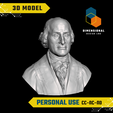 John-Jay-Personal.png 3D Model of John Jay - High-Quality STL File for 3D Printing (PERSONAL USE)