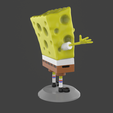 4.png Spongebob Happy sculpture 3D print