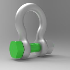 1.jpg 3D-Datei Nurbs Anchor Shackle・Design für 3D-Drucker zum herunterladen, uzzy3d