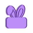CARTEL OREJAS CONEJO int 5cm.stl EASTER BUNNY POSTER EARS X2