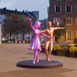 Untitled7.png Minimalist Dancing Couple Figure | Abstract Love Sculpture (3D Print STL), La La Land, lalaland, La La Land movie,