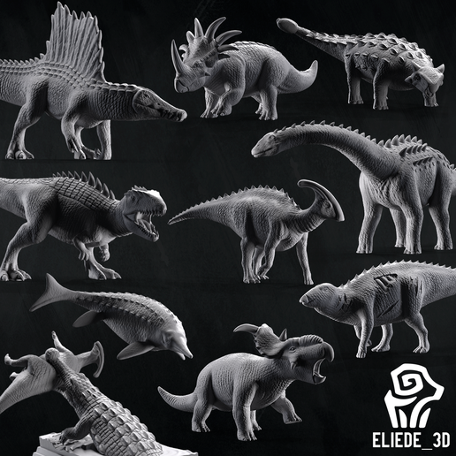 Prehistoric Life Vol.1 - Dinosaur Bundle 3D model