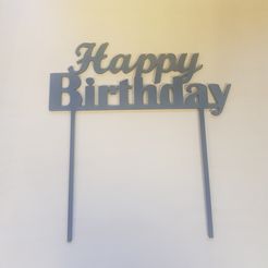 20220503_171710.jpg Datei STL Happy Birthday 3D・Modell für 3D-Druck zum herunterladen