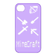 iphone_4_case_minecraft.stl Iphone 4 case Minecraft