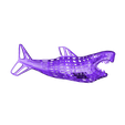 3DEA_Shark.STL High Poly - Shark in motion