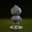 Aural_Attack_05.png Aural – Chibi Sky Striker | Fantasy Soccer STL for 3D Printing