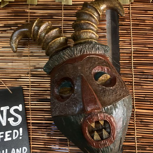 Enchanted Adventureland Short Horn Tiki Mask