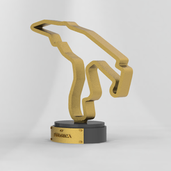 STL file Circuit de France F1 Trophy・3D printer design to