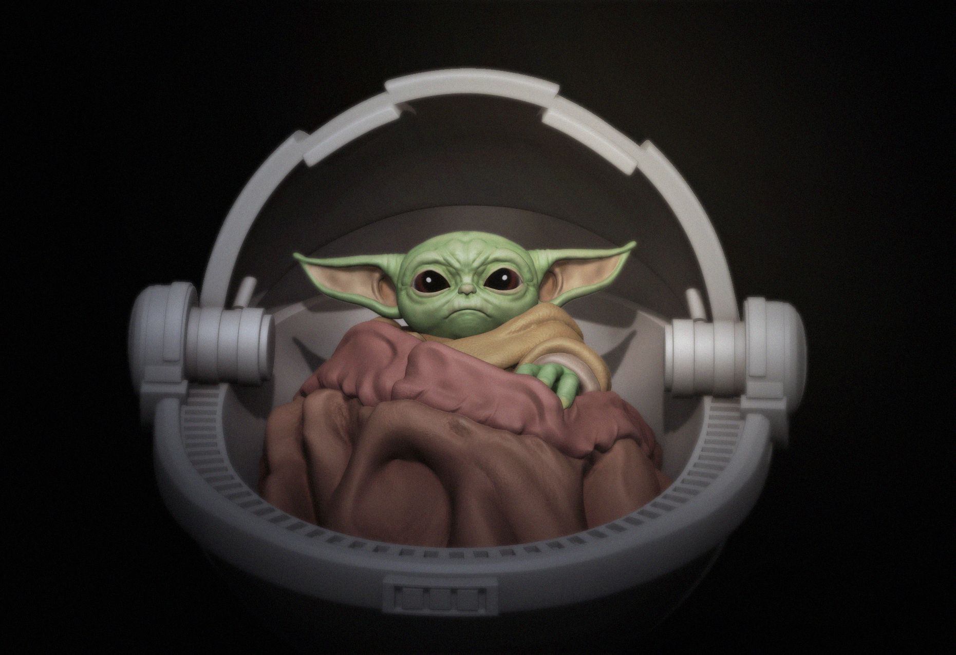 yoda02.jpg STL file Baby Yoda "GROGU" The Child - The Mandalorian - 3D Print - 3D FanArt・3D printing idea to download, HIKO3D