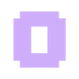 o.STL Minecraft Alphabet Letter