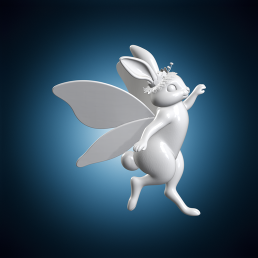 Fairy Bunny 3D Print Model