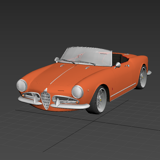 洋書★ALFA ROMEO★ SPIDER 1955-86 カタログ 🕷️ Alfa Romeo Giulietta Spider 1955.・ STL File for 3D printing