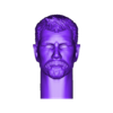 ThorHeadInfinity1_LongNeck.stl Thor Head - Chris Hemsworth - Avenger - Infinity War 3D print model