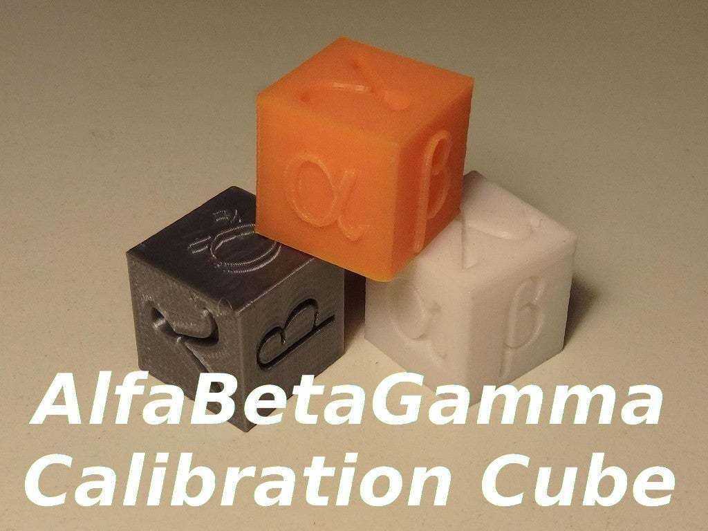 Download free STL file AlfaBetaGamma 20mm Calibration Cube • 3D