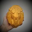 Lion2.jpg Lion head Low Poly (EASY PRINT NO SUPPORT)