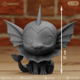 vaporeonB_01a.png vaporeon chibi 2 models easy to print cute