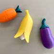 Banana-Hook-000-2.jpg 3D Printable Fruits & Vegetables Magnet