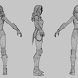 Wireframe.png Wonder Woman Lowpoly Rigged