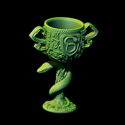 9.png STL file Snake Cup Chalice Potter Nagini・3D printable design to download