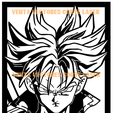 TRUNKS.png DRAGON BALL - TRUNKS WALL ART DECORATION - ANIME 3D PRINTING & LASER CUTTING