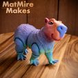 CZ7A0068-Enhanced-NR-copy.jpg Capybara Articulated Fidget, print-in-place body, snap-fit, cute-flexi