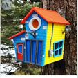 002.jpg STL file TOONED BIRDHOUSE V2.0・3D printer design to download