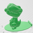 01.png T-rex cell phone stand / T-rex phone stand