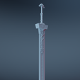 0005.png Blaidd Royal Greatsword Weielded by Elden Ring's Blaidd | Darriwil The Half-Wolf [3D Print Ready | Digital Download | STL File]