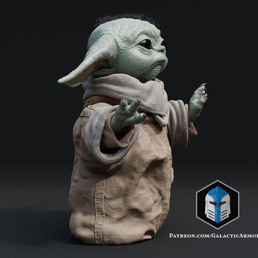 30007.jpg Grogu Figurine - Pose 3 - 3D Print Files
