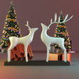 render_2.png Decoração de Natal com estátua de veado