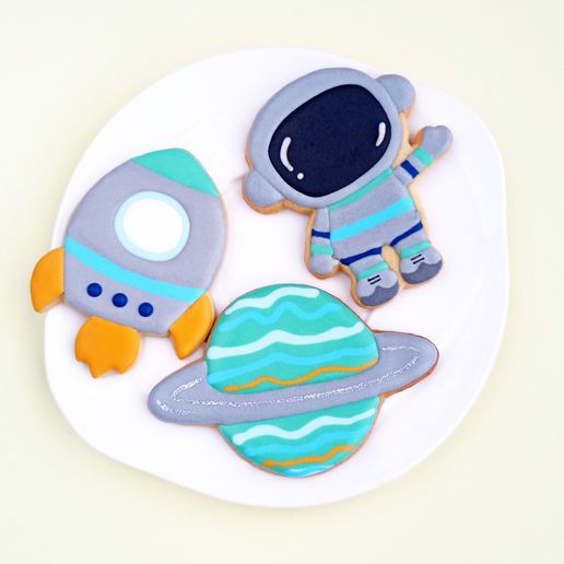 Space Cookie Cutter Set - Astronaut, Rocket & Planet Tools