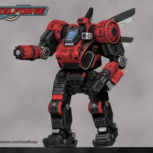 STL file Mantooth X heavy mecha 🎲 ・3D printing idea to download・Cults