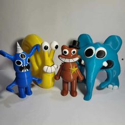 WhatsApp-Image-2023-06-27-at-17.12.26.jpeg STL file Garden of BanBan 4 characters・3D printer design to download