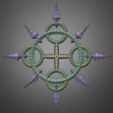EternalFlamesPrint_frame_0000_wireframe.jpg Kingdom Hearts Axel Eternal Flames Chakrams for Cosplay