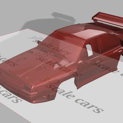 1.jpg Fichier STL Carrosserie de voiture de rallye citroen BX 4tc à l'échelle 1/10 pour RC・Modèle pour imprimante 3D à télécharger