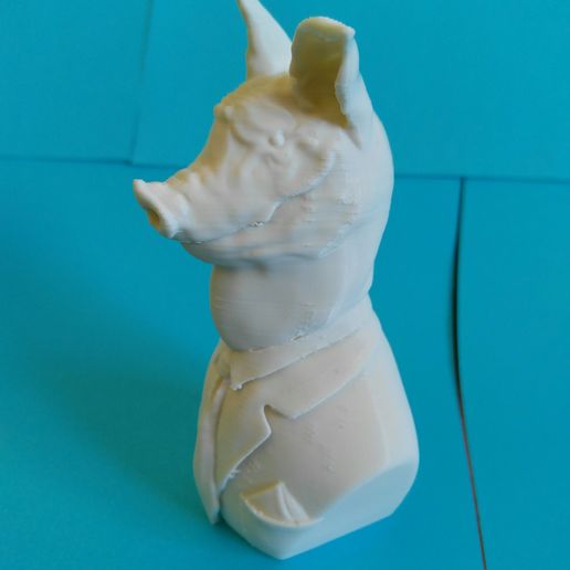 IMG_20180727_115643.jpg Archivo STL gratis Pig Bust, el jefe・Plan de la impresora 3D para descargar, NachoRoPe