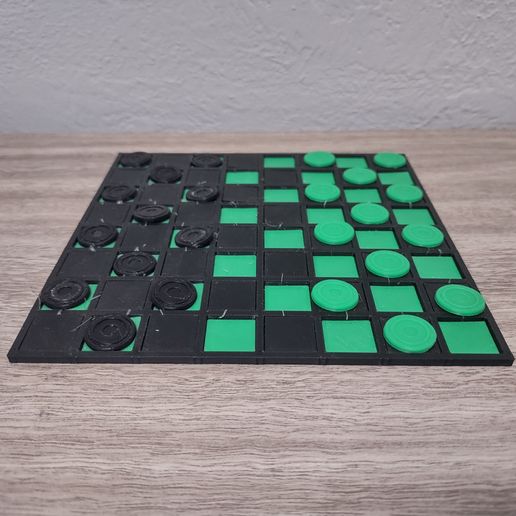 Classic Checkers Set 3D Print