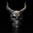 ShopA.jpg Skull Keltic with horns Celtic Skull